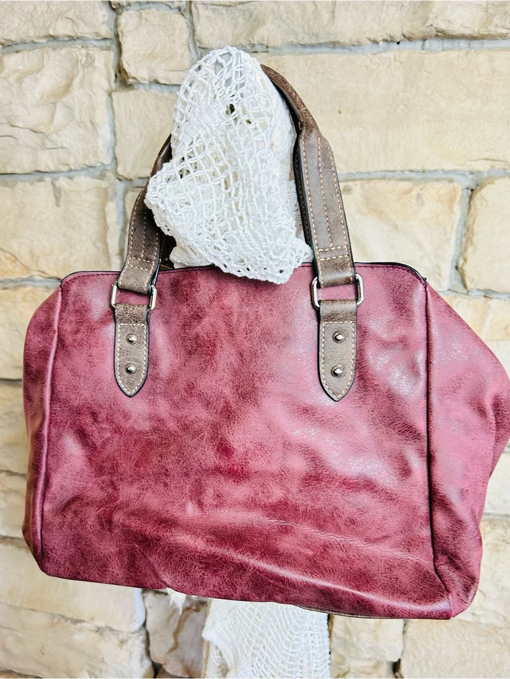 Rosetti structured satchel